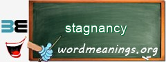 WordMeaning blackboard for stagnancy